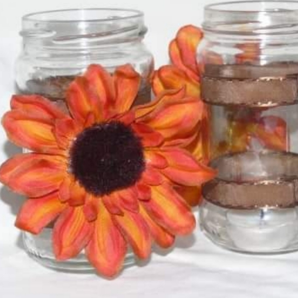 Tealight candle holders fall decor handmade